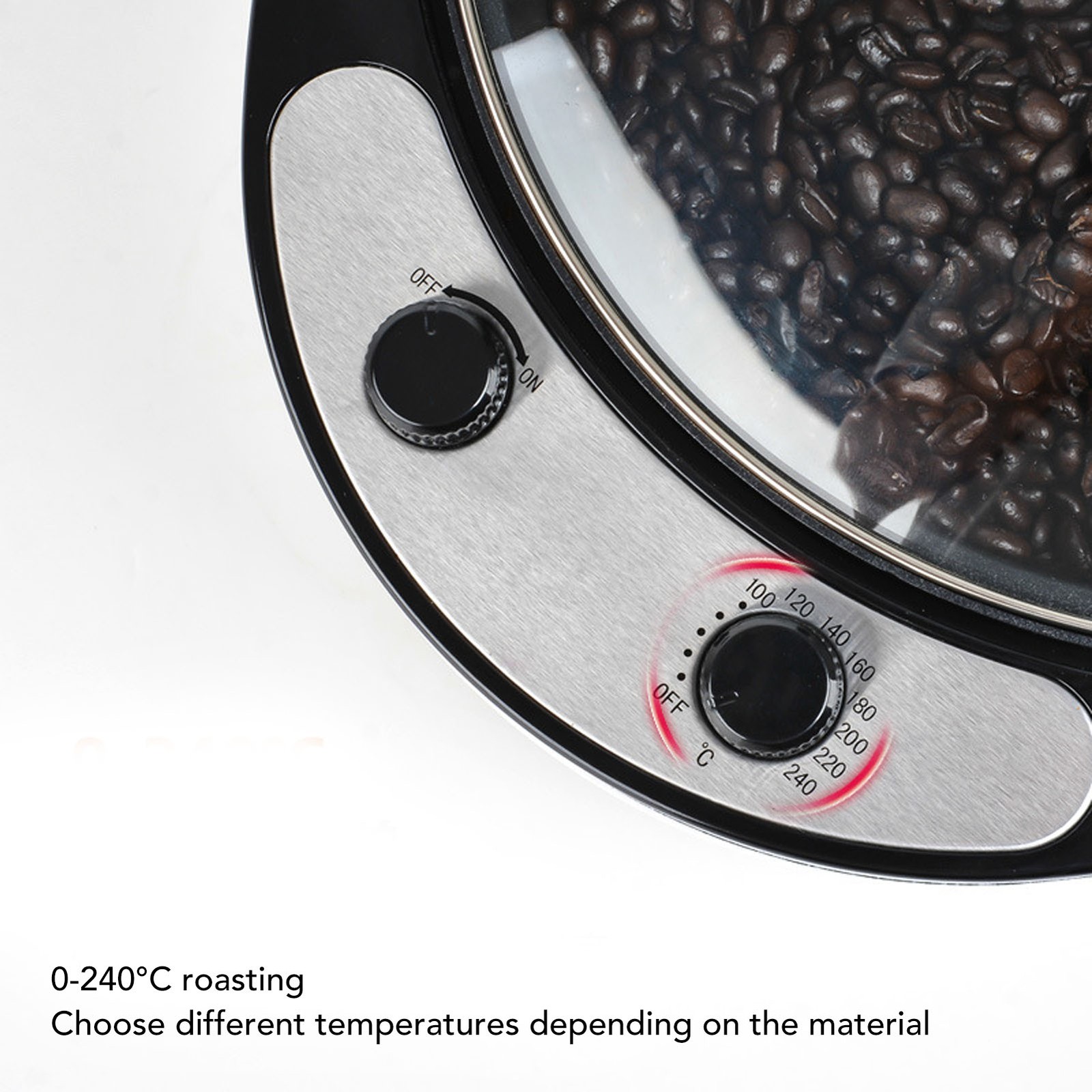 Coffee Roaster Machine Large Capacity 0‑240℃ Adjustment Efficient Roasting NTDN