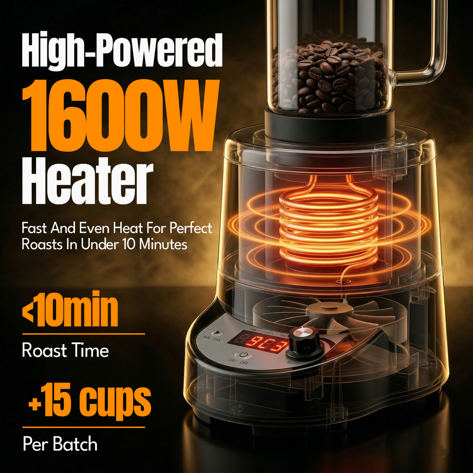 Fresh Roast SR800 Coffee Roaster Bundle w/ EXT Tube, Bean Cooler, and Bean Pack