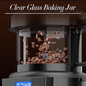 Coffee Bean Roaster Machine – Home Use Air Coffee Roaster with Adjustable Timer
