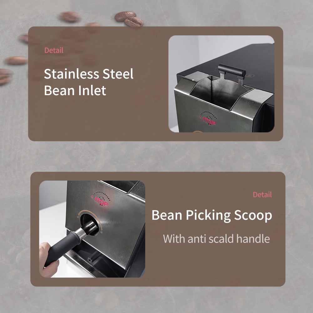 ITOP Espresso Bean Roaster Dual System Roasting Control with Connection Artisan