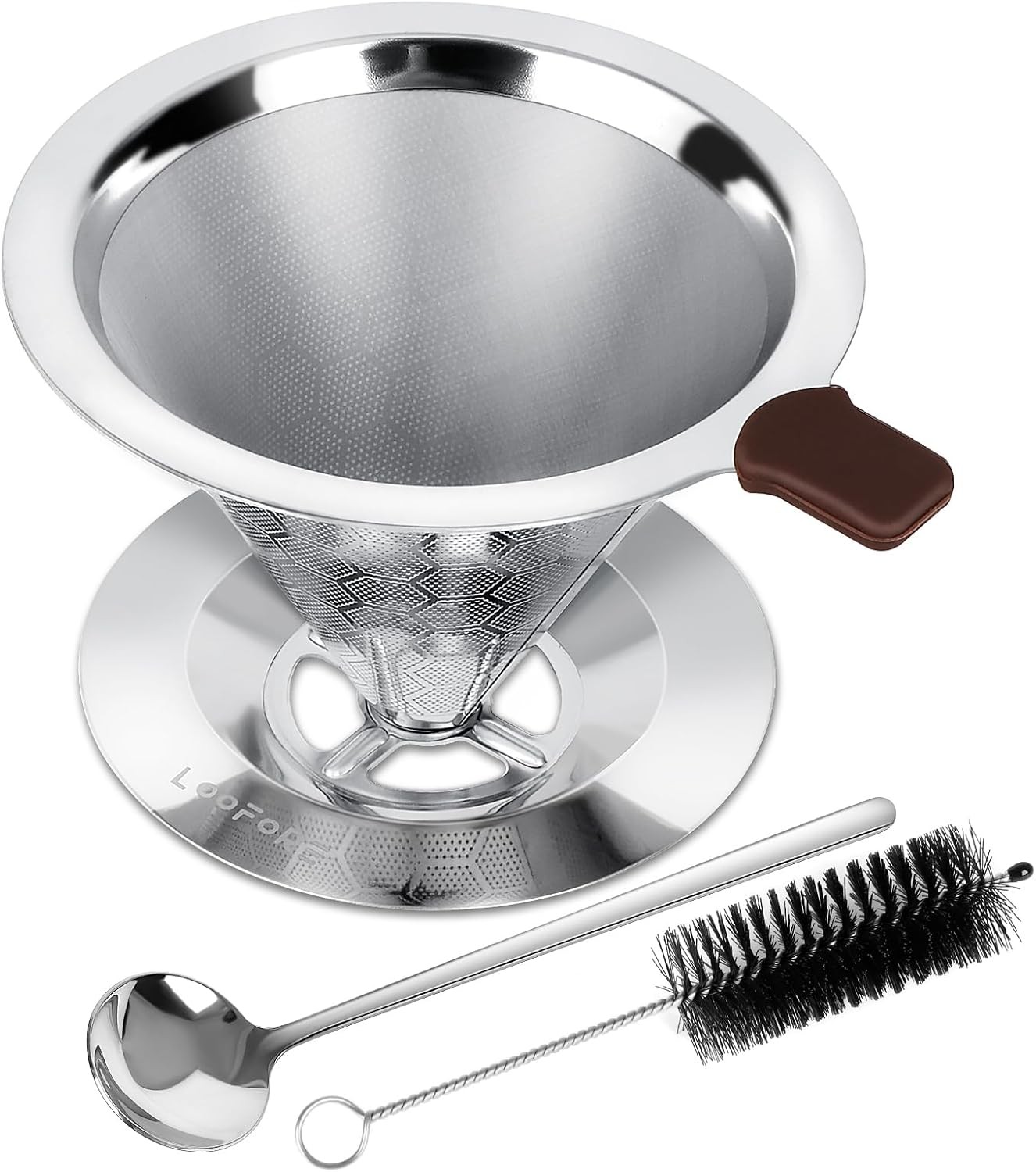 Pour Over Coffee Dripper, Stainl Steel Coffee , Metal