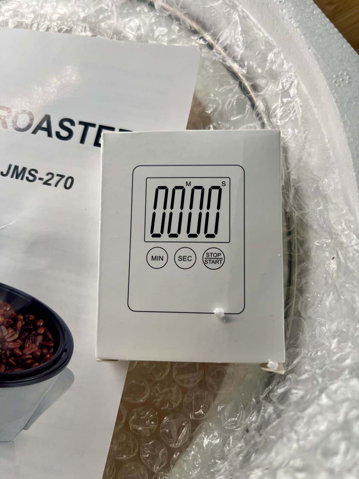 Electric Coffee Bean Roaster JMS-270 Home Roasting 1200W. READ