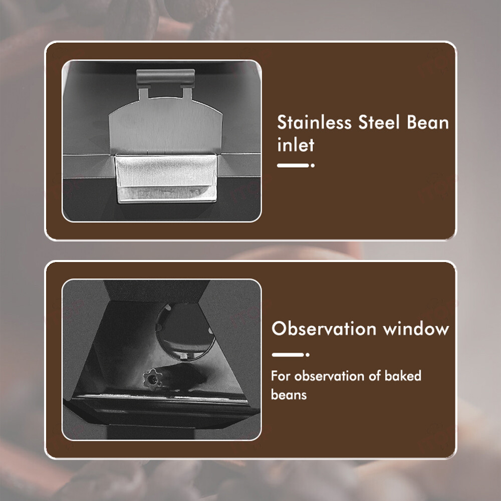 1000W Coffee Bean Roaster Commercial Automatic Roaster with Baking Curve Options