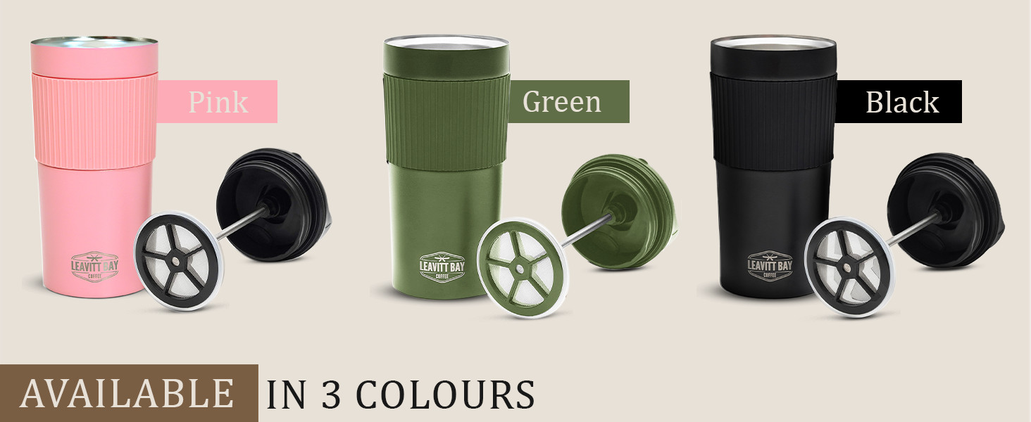 Portable French Pr Travel Mug – Insulated Stainl Steel French Pr