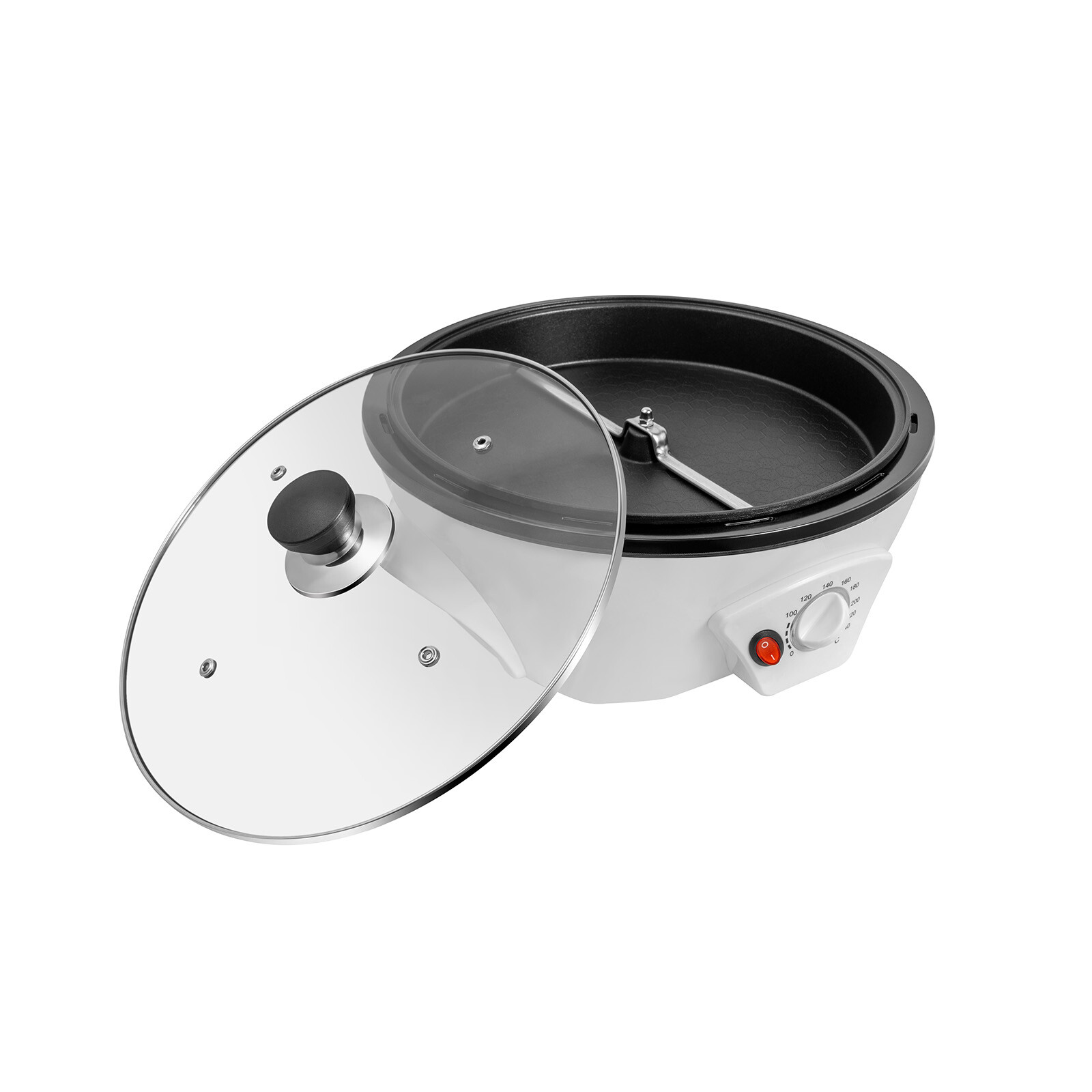 110V Electric Home Coffee Bean Roasting Machine Roaster Baker Non-stick Pan Home