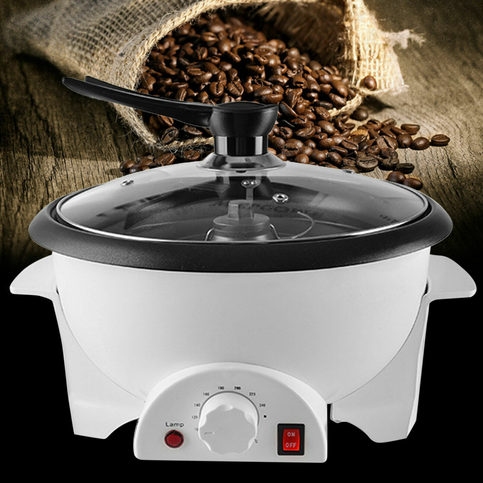 800g Electric Coffee Bean Roaster Household Coffee Roaster Machine with Timer