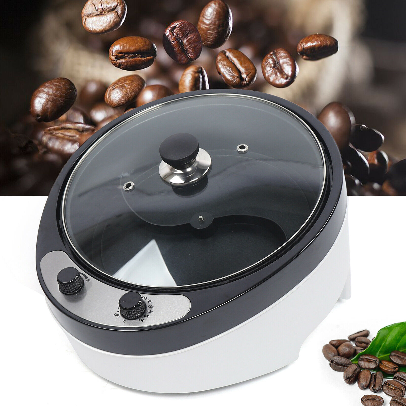 800g Electric Coffee Bean Roaster Household Roasting Machine Coffee Roaster