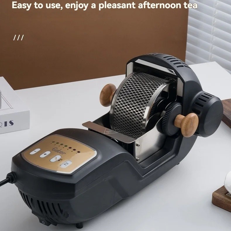 Electric Coffee Roaster Coffee Bean Nuts Roasting Baking Drum Machine Home 1500W