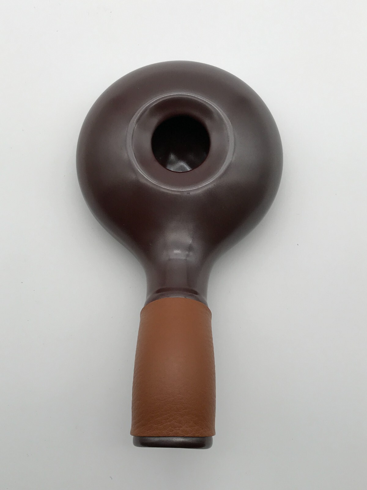 Nuvo Eco Ceramic Coffee Bean Roaster Brown Leather Strap Handle Korea