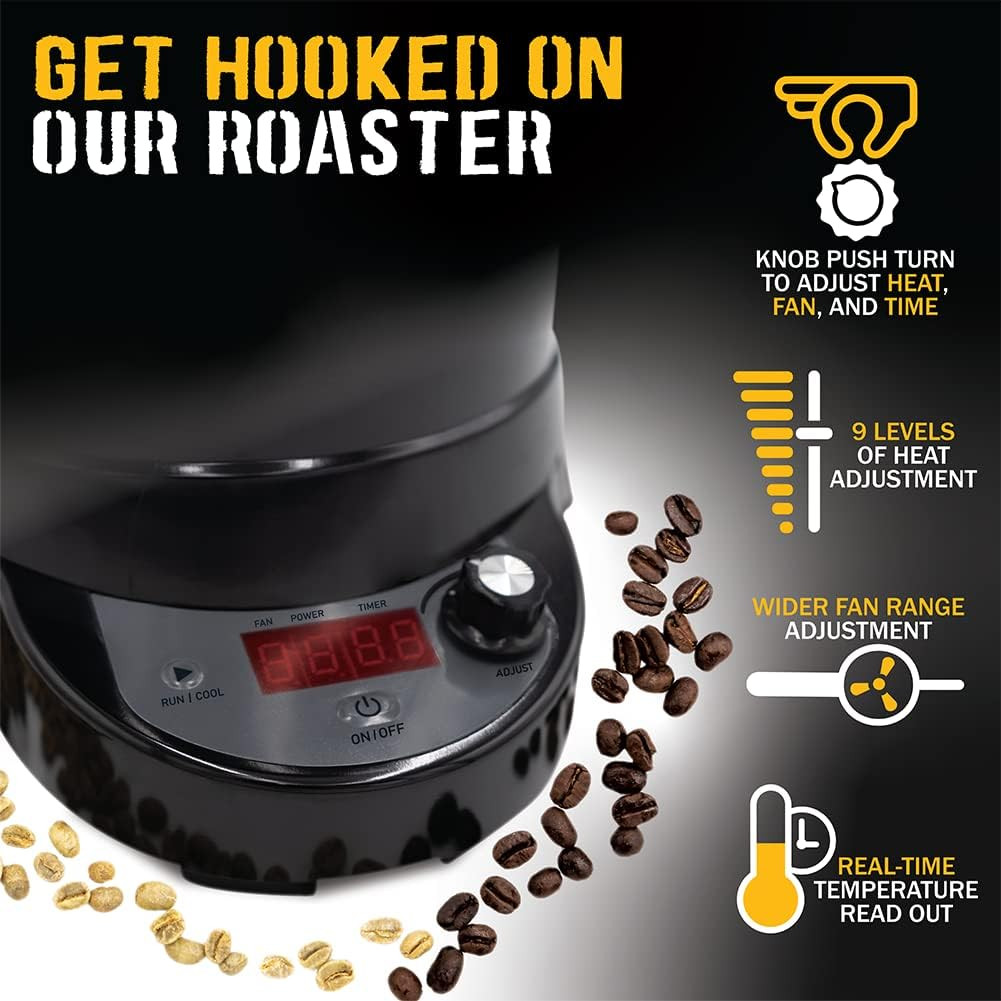 SR800 Coffee Roaster – Roast Coffee at Home – Variable Heat and Fan Control – Di