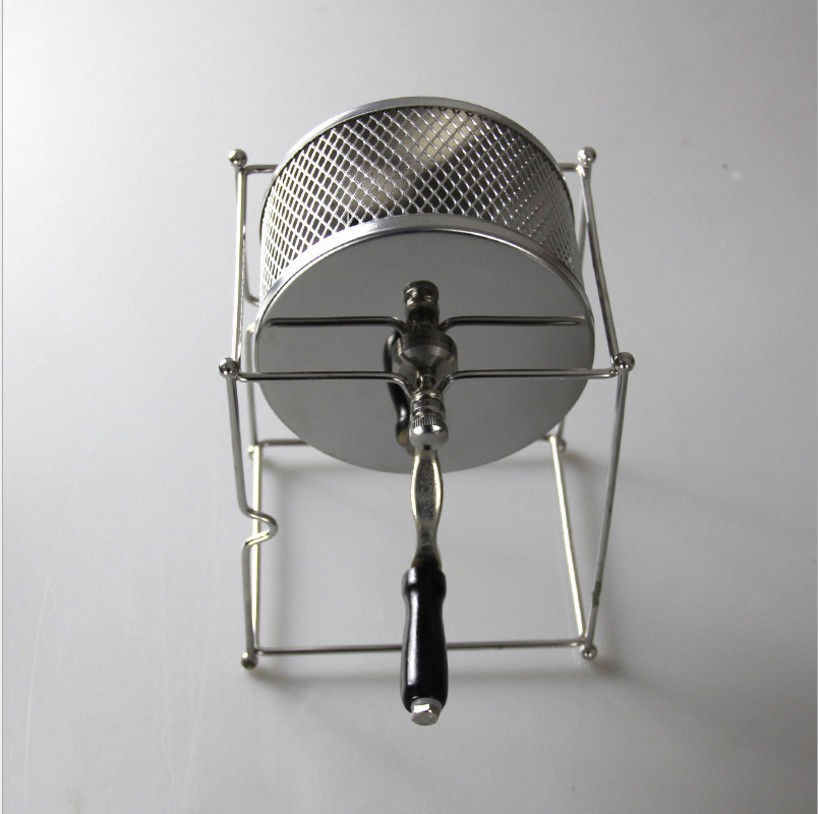 Manual Coffee Bean Roaster Portable Stainless Steel Cafe Bean Nut Machine Roller