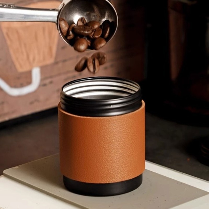 Portable Coffee Bean Storage Jar Home Accessory for Preserving Freshing