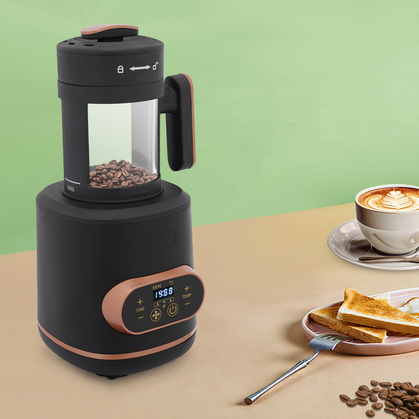 Electric Coffee Bean Roaster Machine Coffee Bean Roaster Roasting Home Use