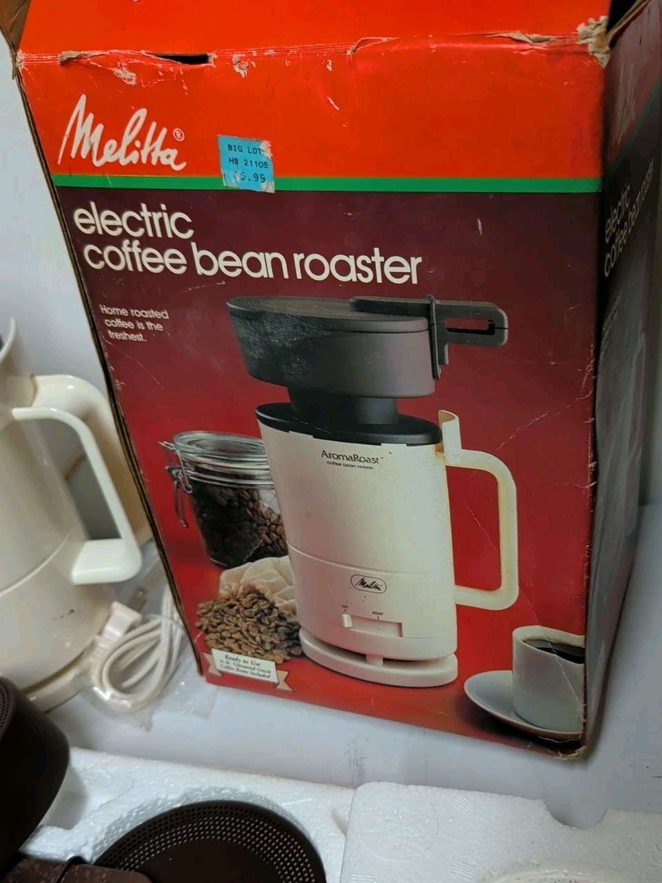 NIB VTG 80s Melitta Electric Coffee Bean Roaster AromaRoast Model CBR-10