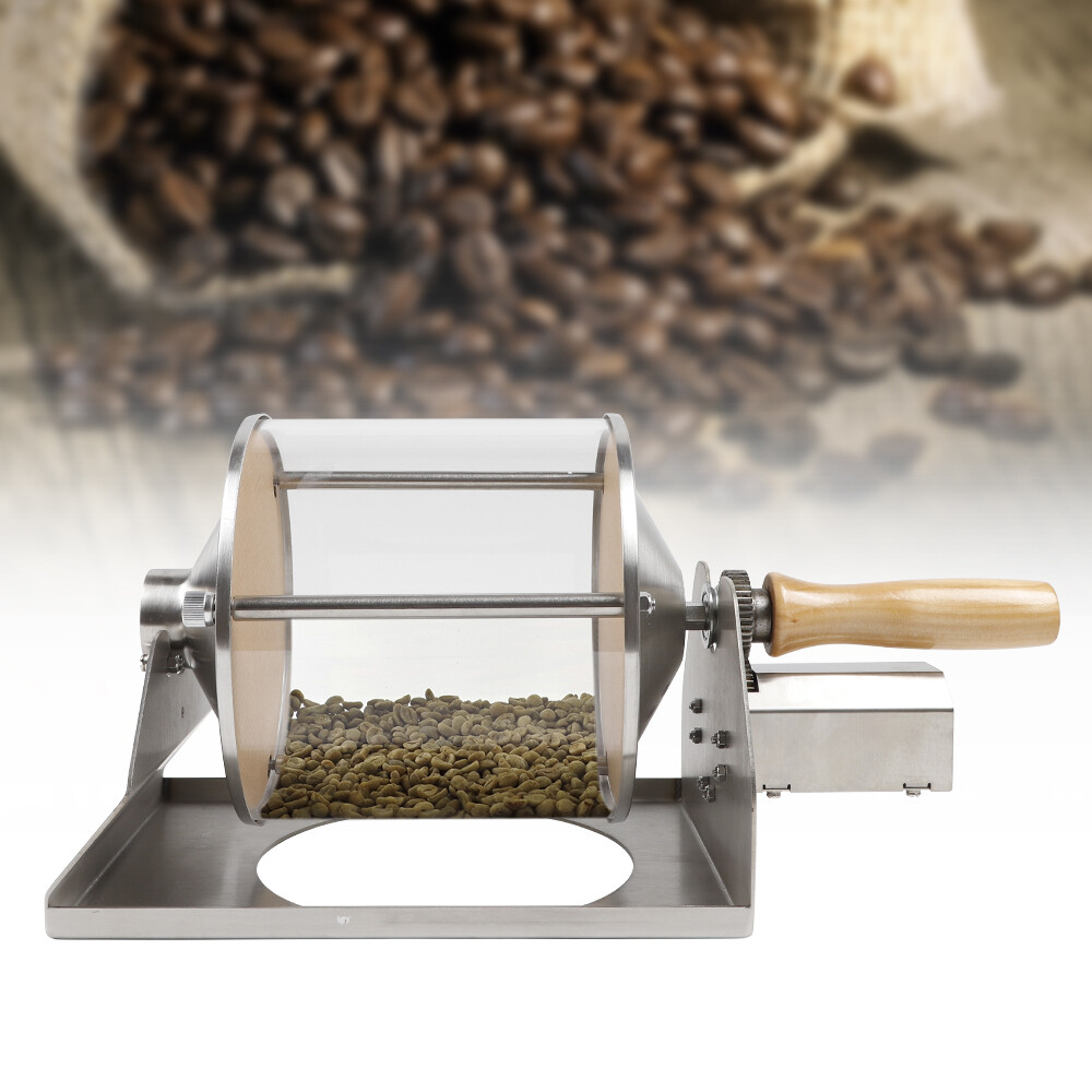 Gas Coffee Bean Roaster Home Cafe Coffee Roasting Machine12V 24W Capacity 400g