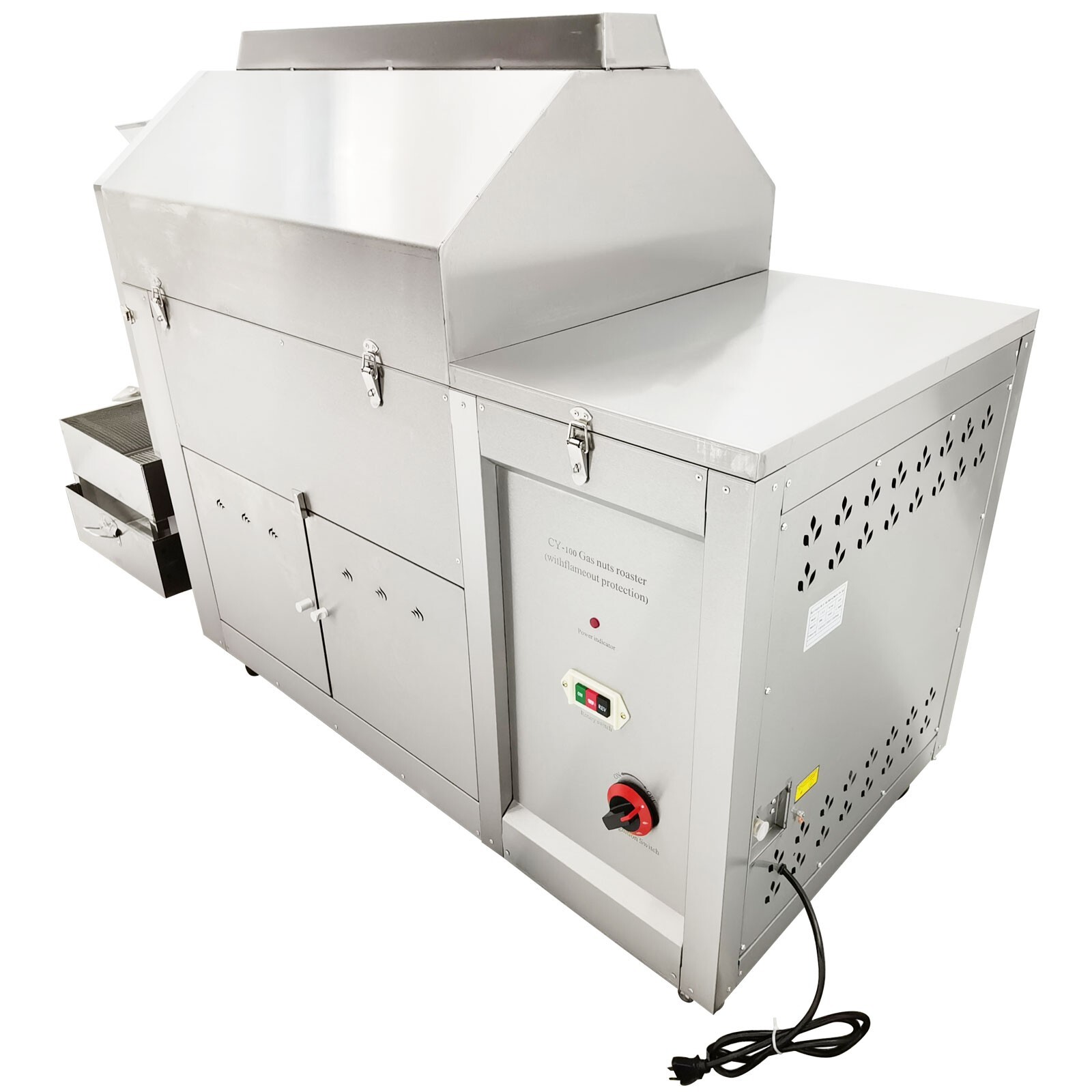 220V Automatic Coffee Bean Nut Roasting Machine Drum Roaster Machine