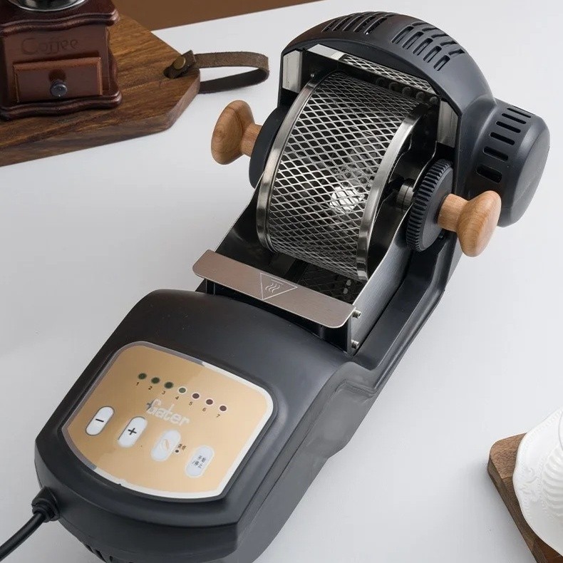 Electric Coffee Roaster Coffee Bean Nuts Roasting Baking Drum Machine Home 1500W