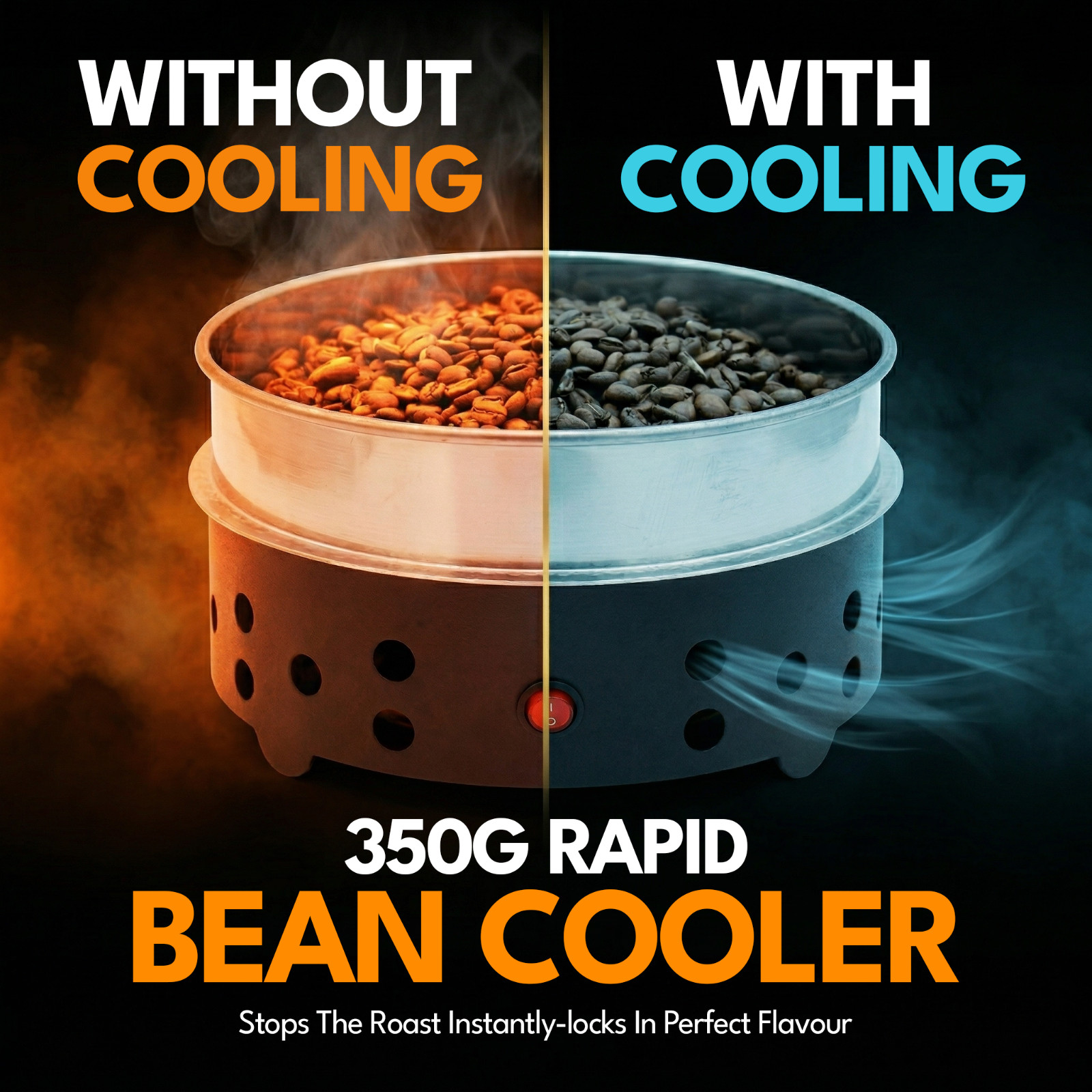 Fresh Roast SR800 Coffee Roaster Bundle w/ EXT Tube, Bean Cooler, and Bean Pack