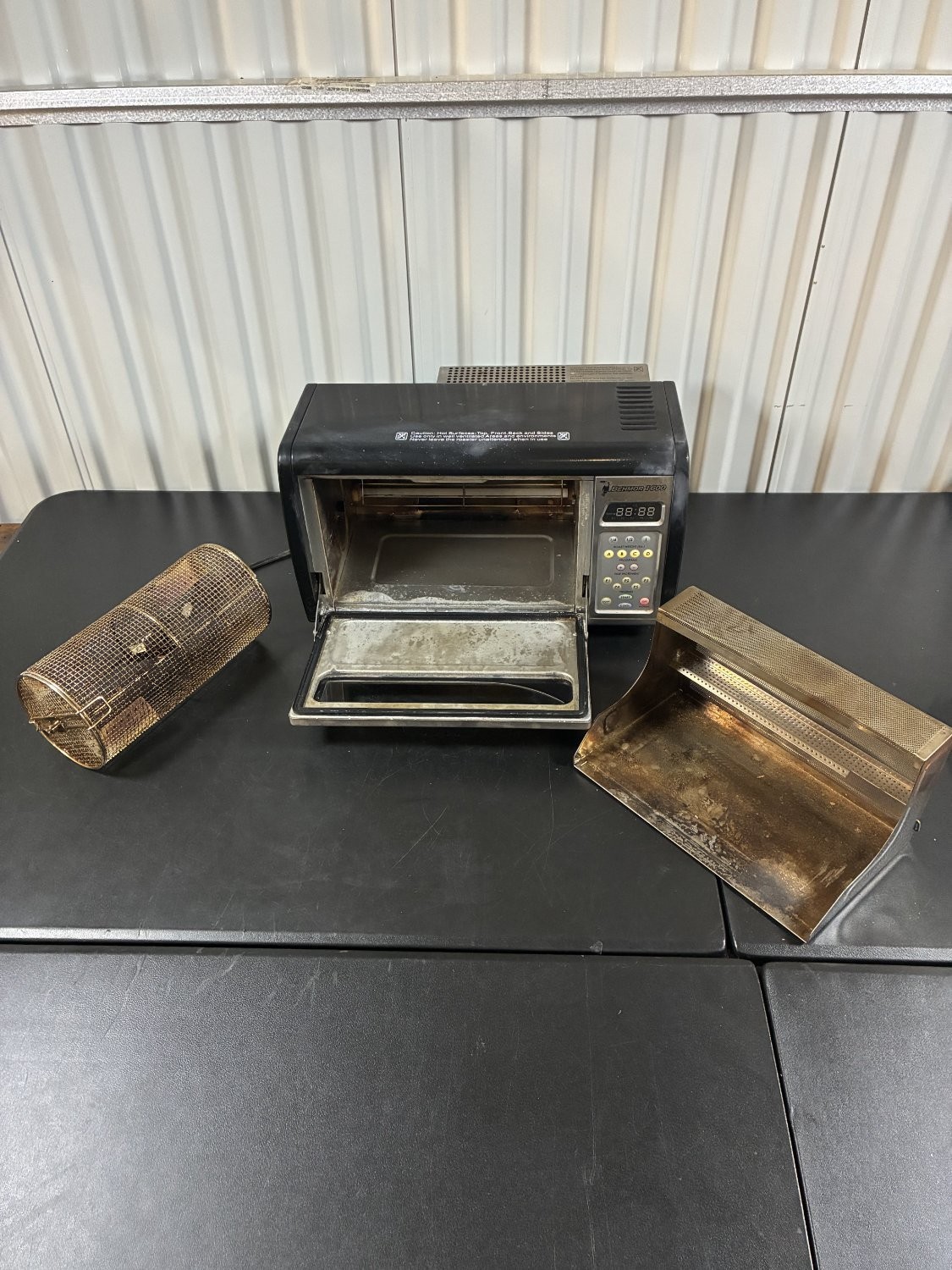 Behmor 1600 TO9500T Coffee Bean Oven Roaster Drum Tray 120V 1630W Tested