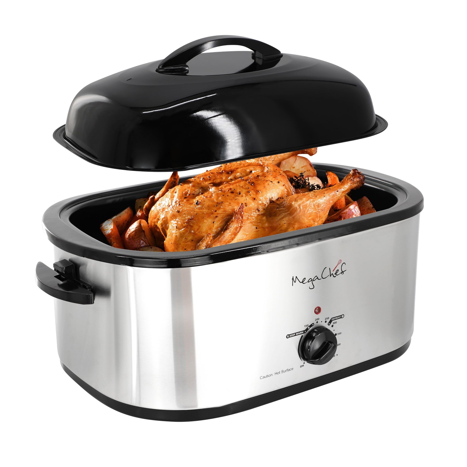 Megachef 22 Quart Electric Roaster/Roasting Counter Top Oven High Dome And