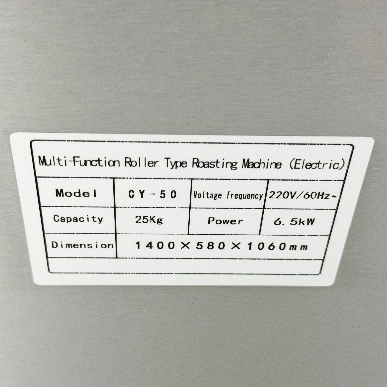 Commercial Automatic Drum Roaster Electric for Nut Coffee Bean Roasting 220V 3PH