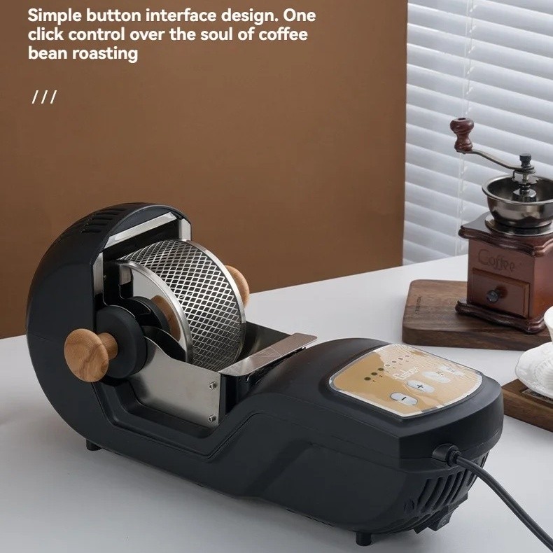 Electric Coffee Roaster Coffee Bean Nuts Roasting Baking Drum Machine Home 1500W
