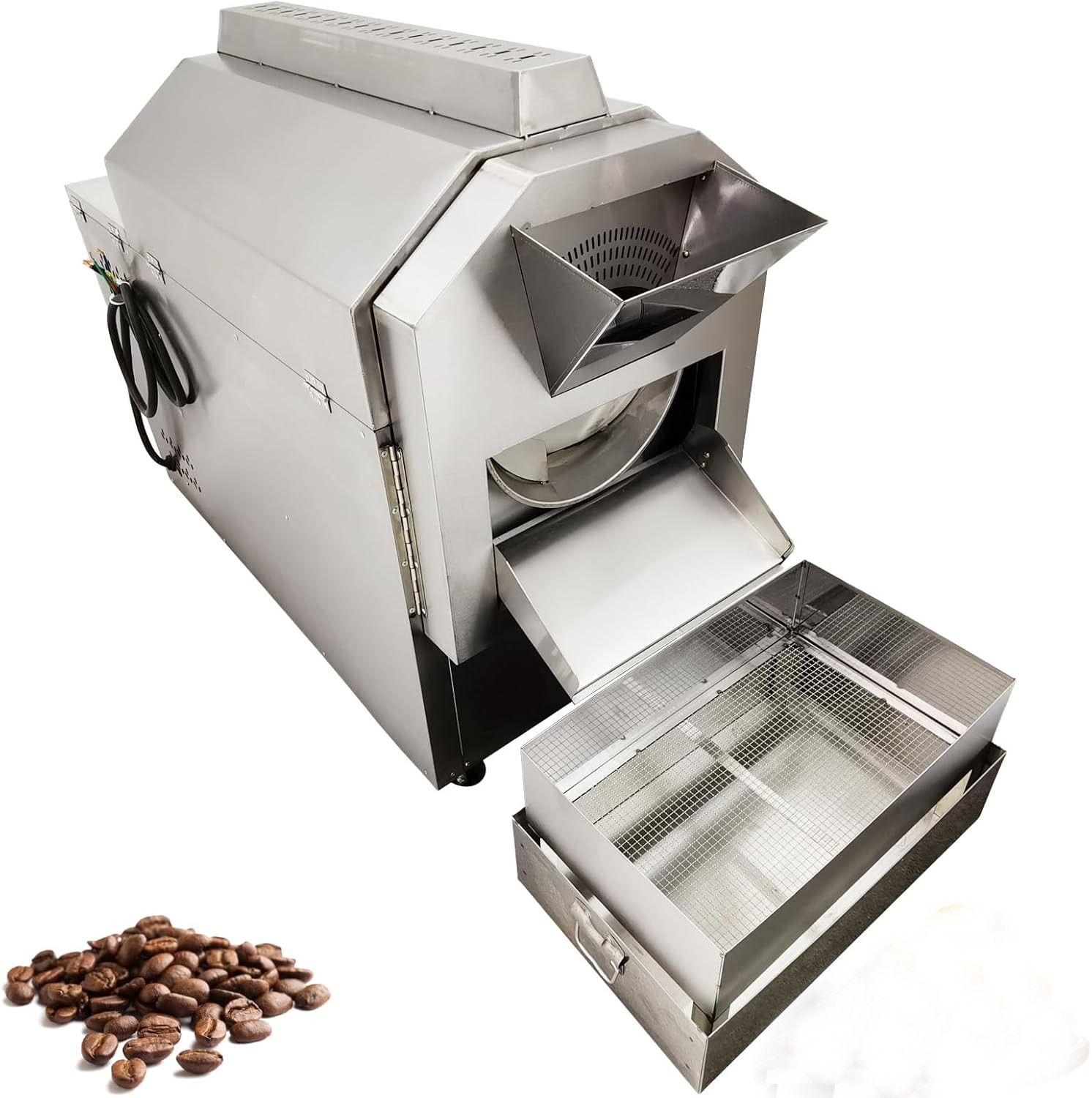 55lb Commercial Coffee Roaster Electric Nuts Beans Roasting Machine 25kg 220V