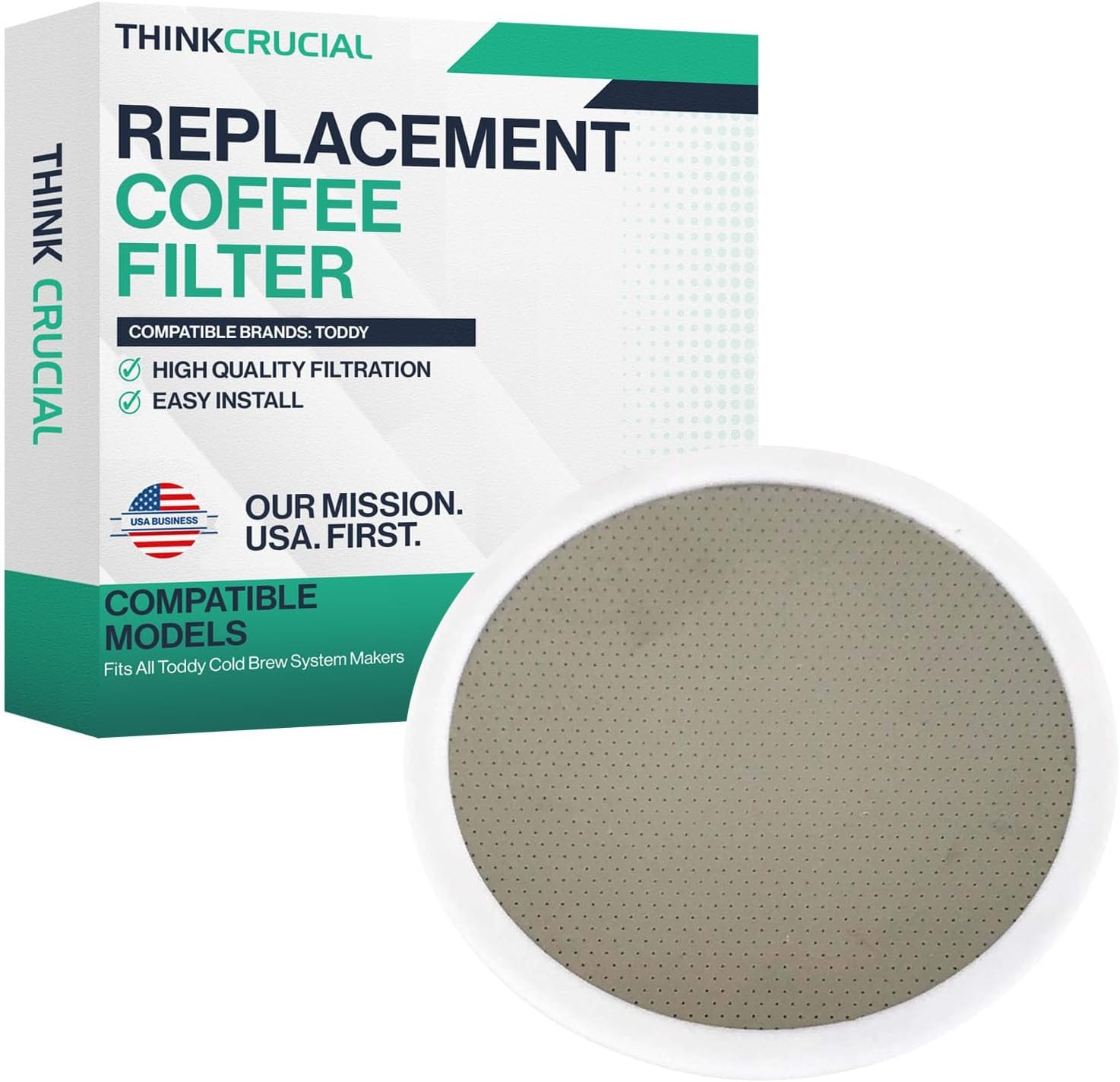 1 Replacement Disk Coffee – Washable and Reble Deluxe Stainl