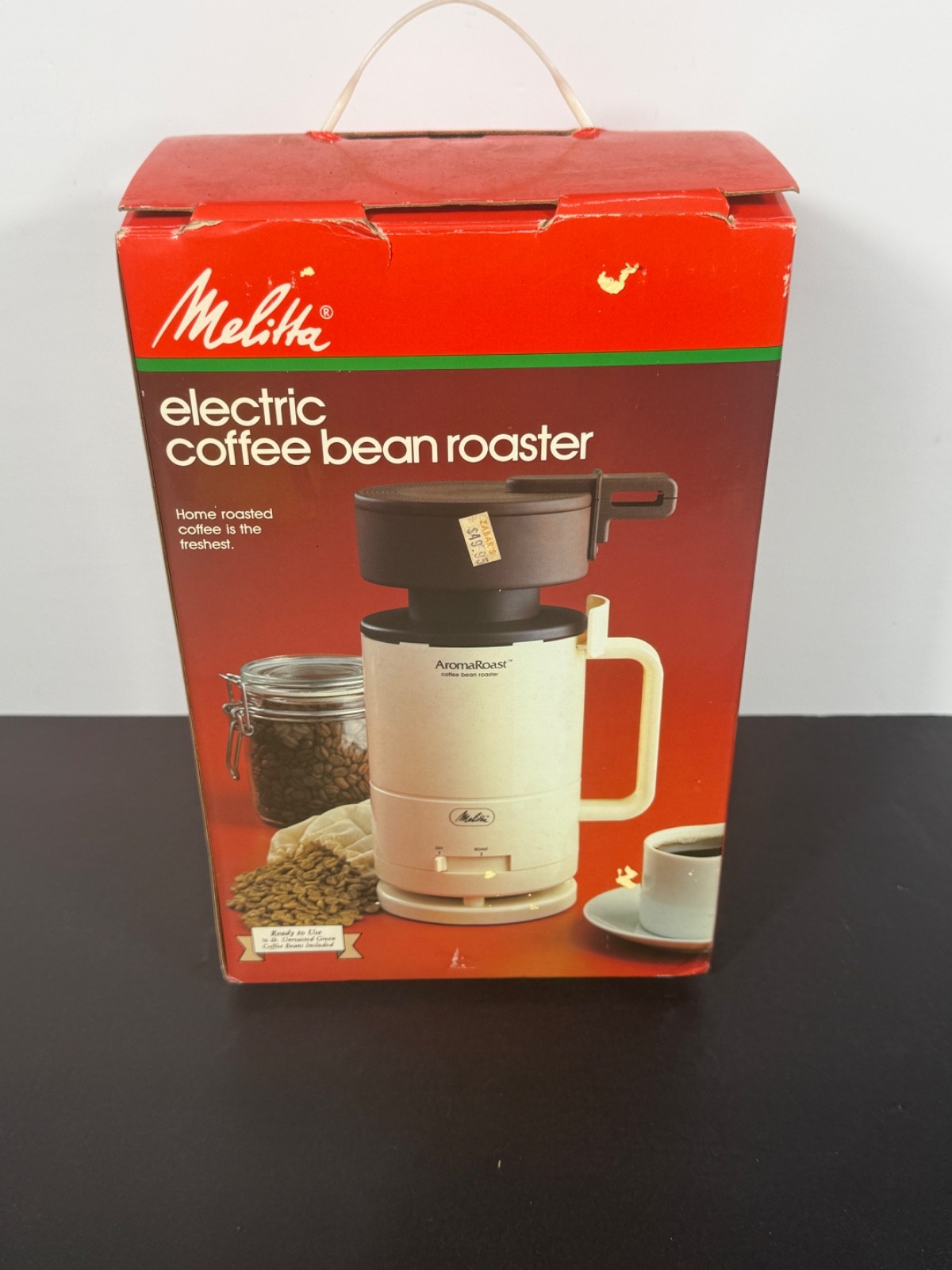 Vintage Melitta CBR‑10 Aroma Roast Electric Coffee Bean Roaster Open Box 1984