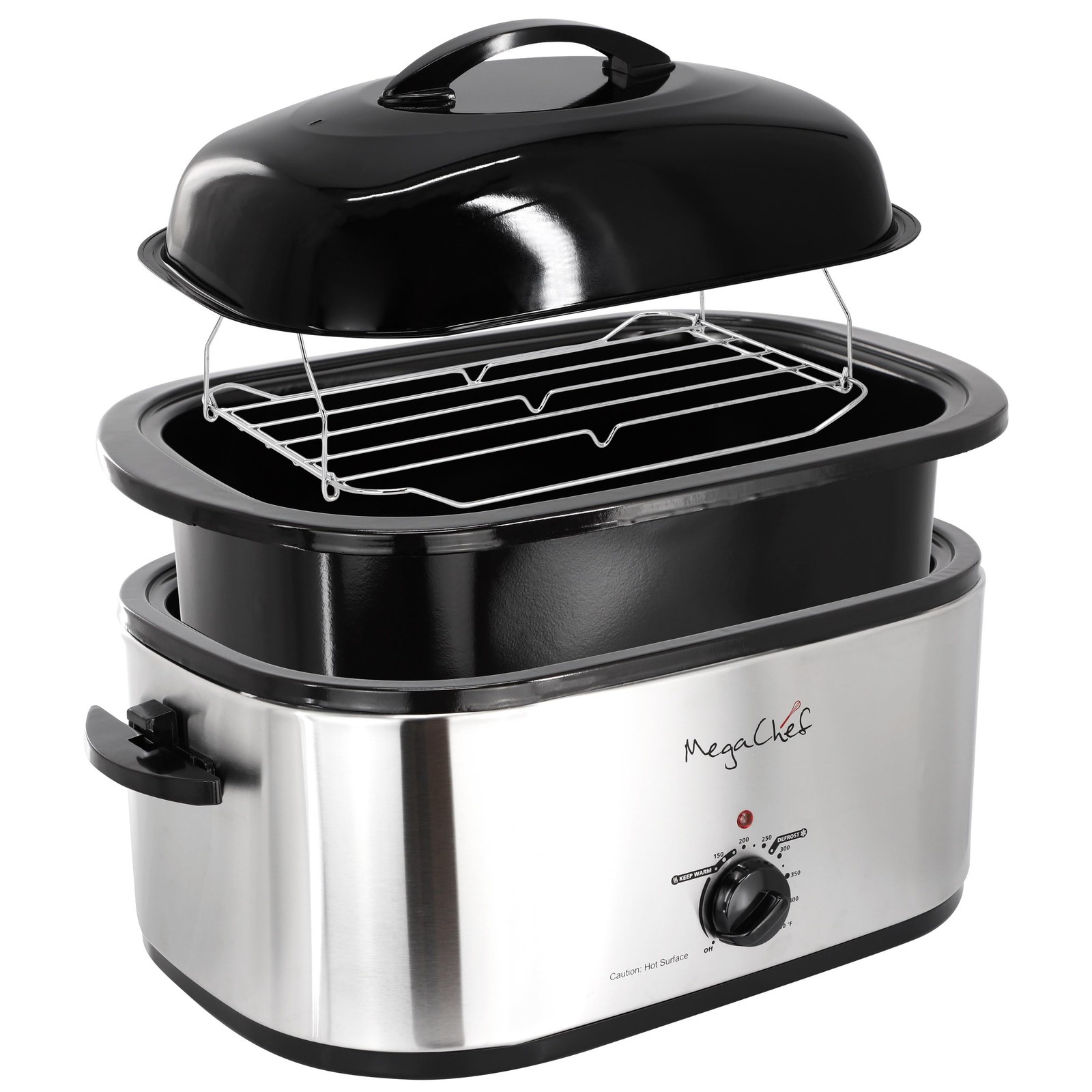 Megachef 22 Quart Electric Roaster/Roasting Counter Top Oven High Dome And