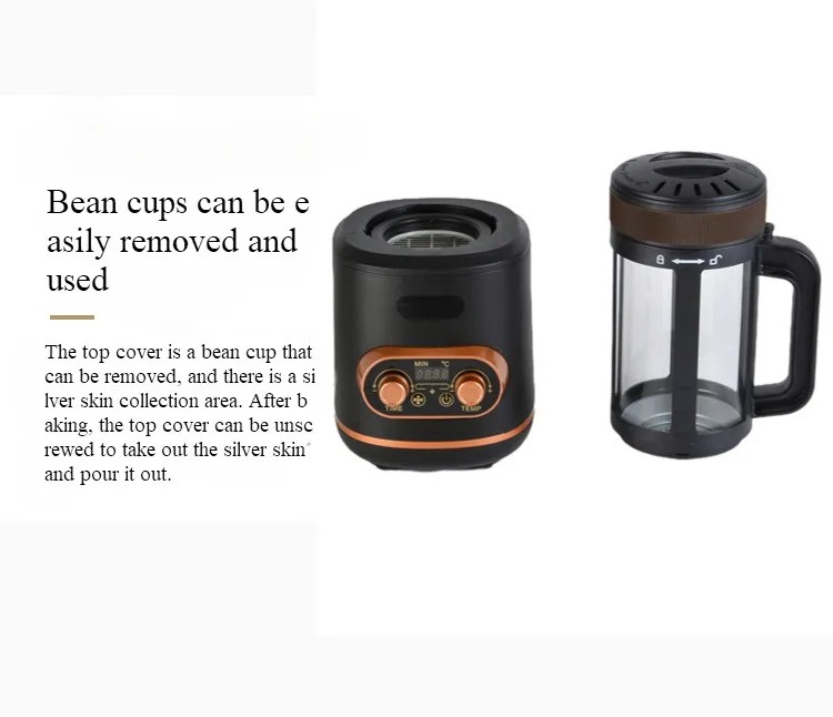 Electric Coffee Roaster Portable Coffee Bean Nut Baking Roasting Machine Home AU