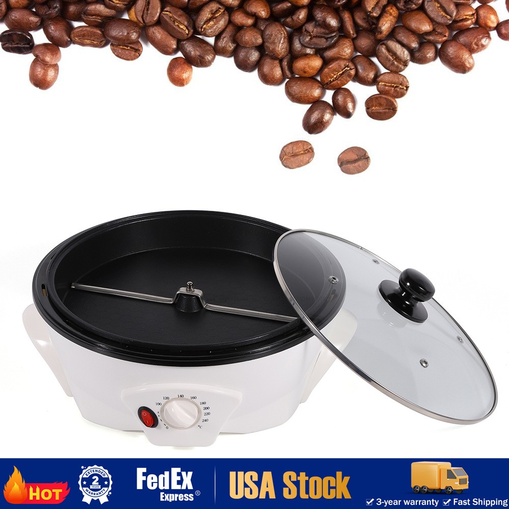 Electric Coffee Bean Roasting Machine Round Coffee Roaster Baking Baker Home