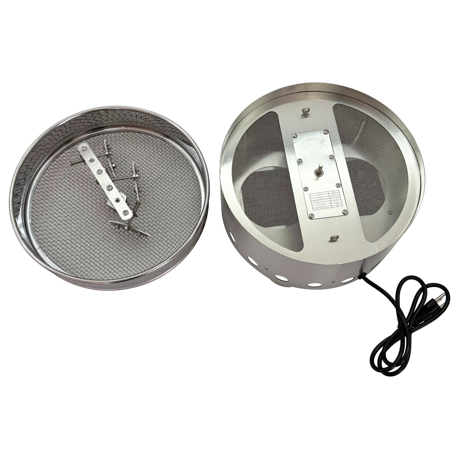 110V Coffee Roasting Radiator Coffee Bean Cooler Self-stirring Cooling Tray