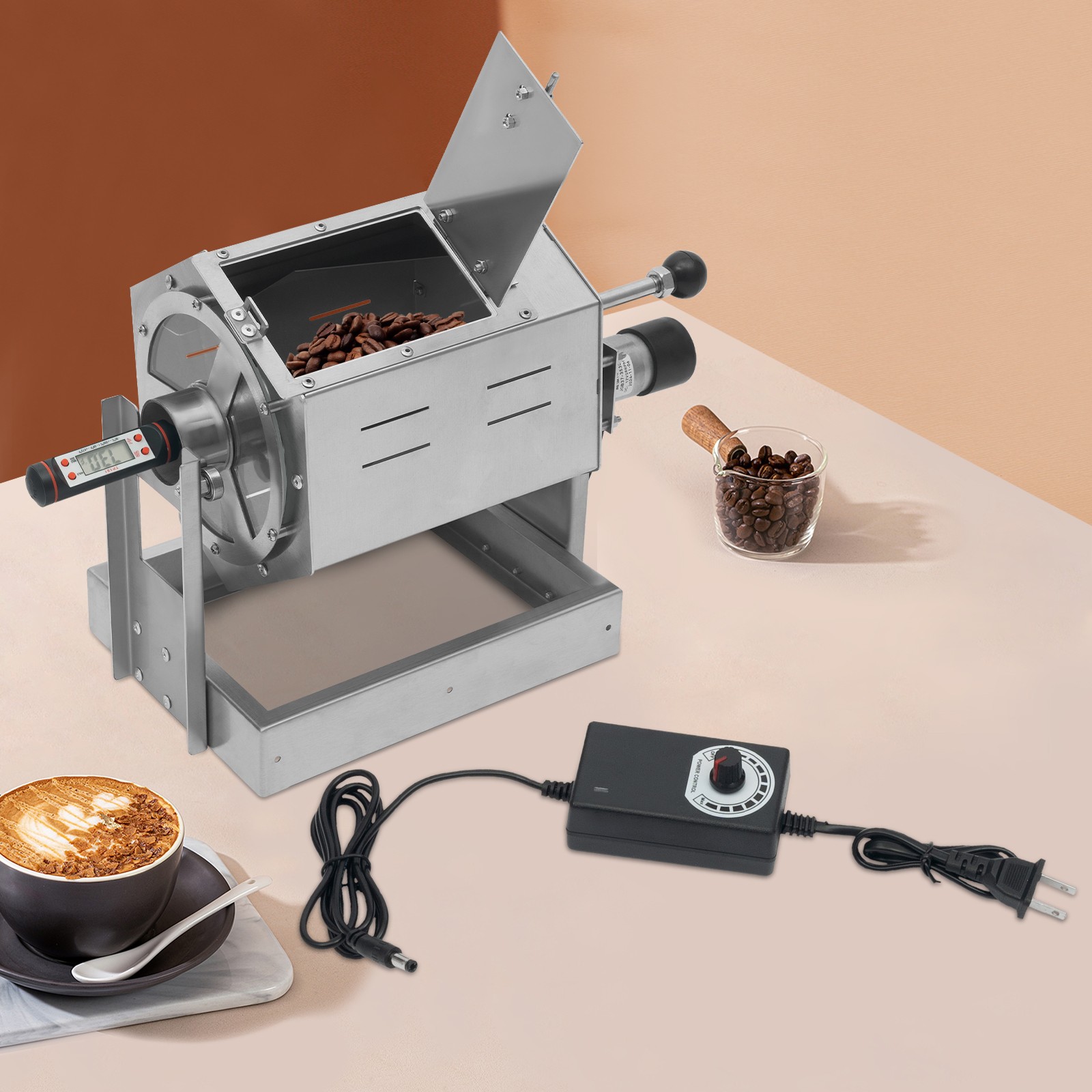 Electric Coffee Beans Roaster Machine Commercial Coffee Bean Roaster 300-1200g