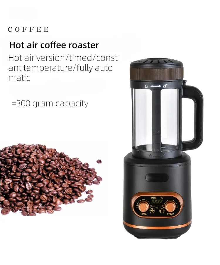 Electric Coffee Roaster Portable Coffee Bean Nut Baking Roasting Machine Home AU