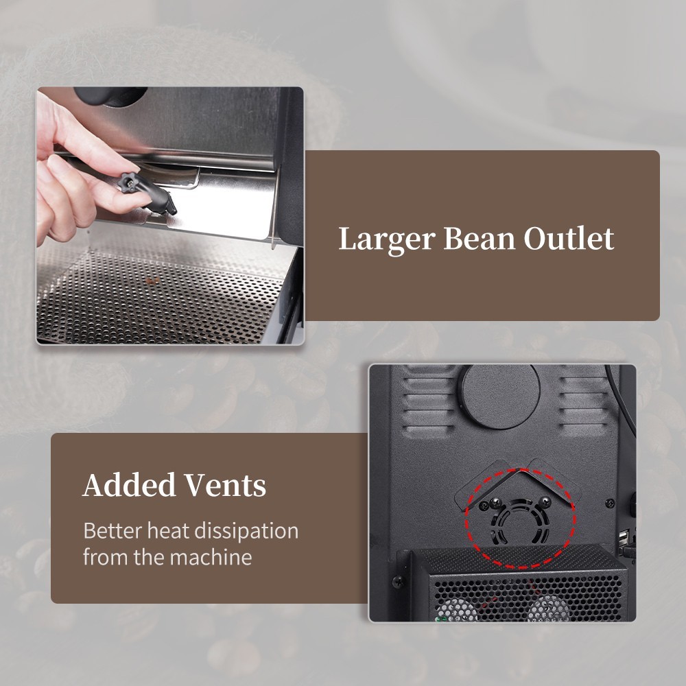 ITOP Electric Coffee Bean Toaster Dual Roasting Artisan Connect Bean Roaster
