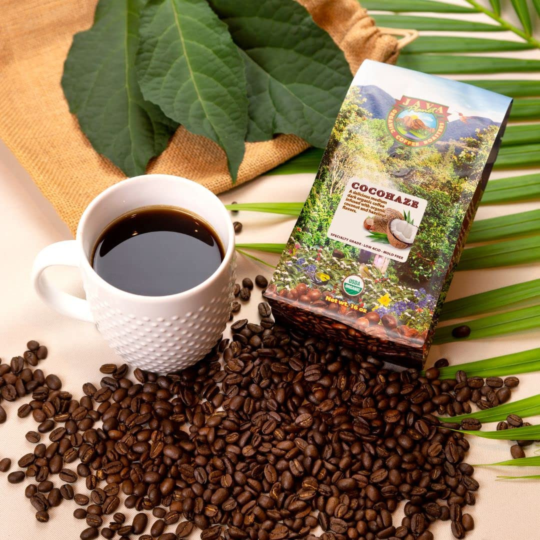 Low Acid Organic Coffee – Whole Bean, Mold-Free & Stomach Friendly by , Coconut