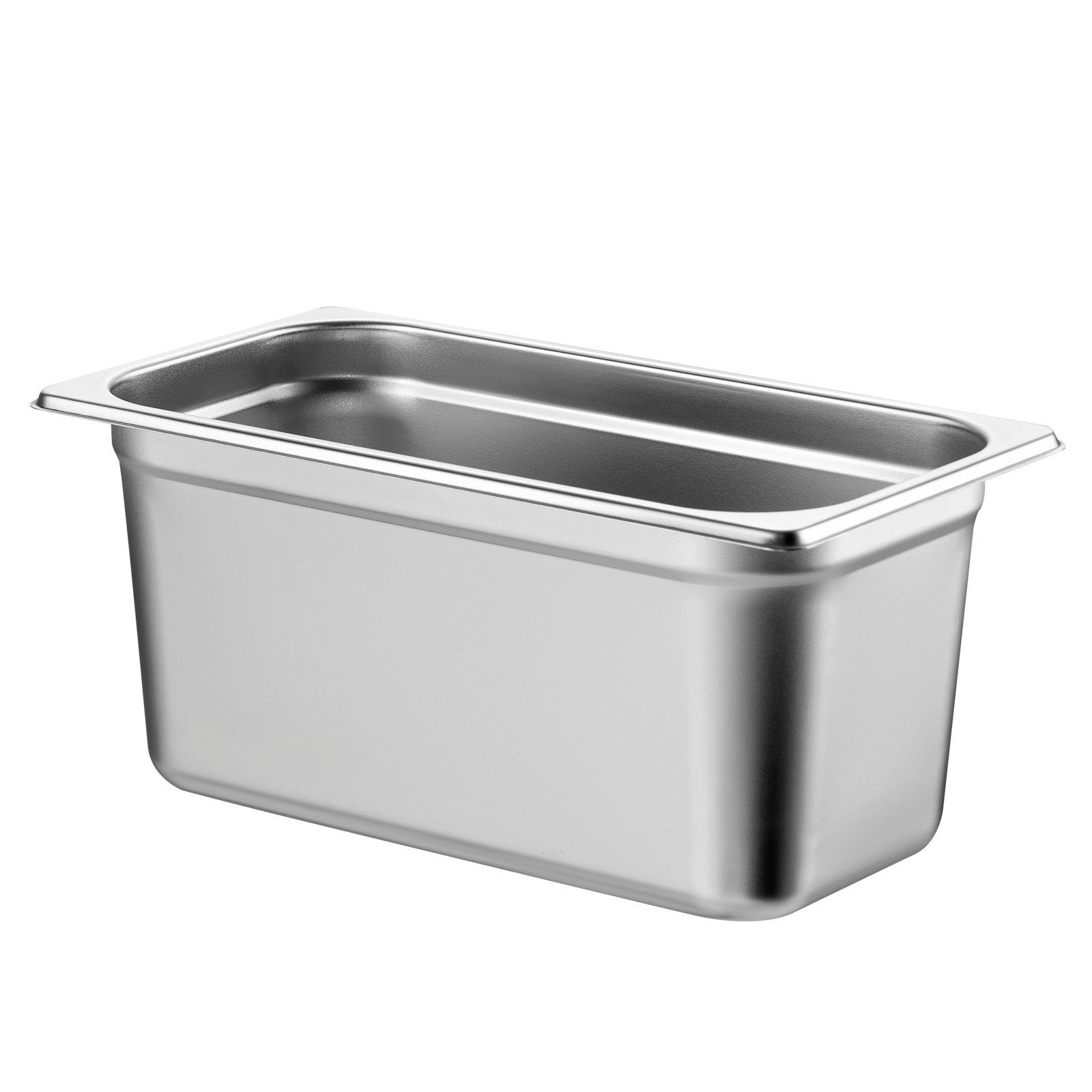 8 Pack Hotel Pans, 1/ 3 Size Anti – Jam Steam Pan with Lid, 0.8mm Thick