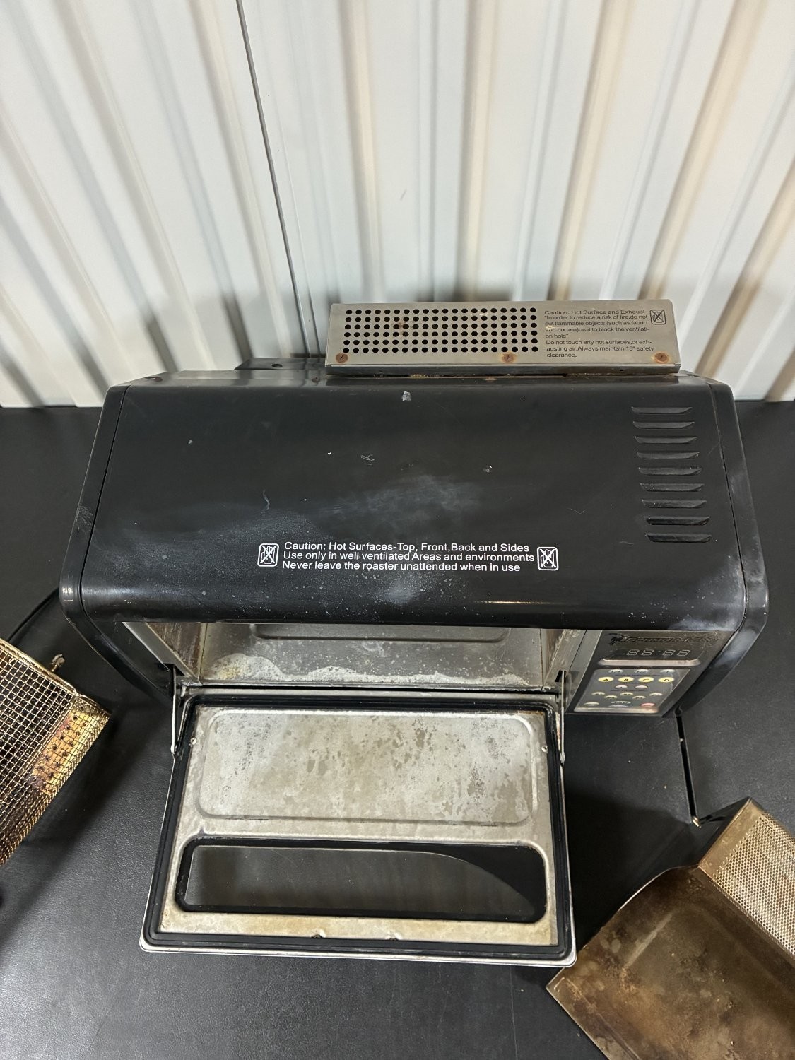 Behmor 1600 TO9500T Coffee Bean Oven Roaster Drum Tray 120V 1630W Tested