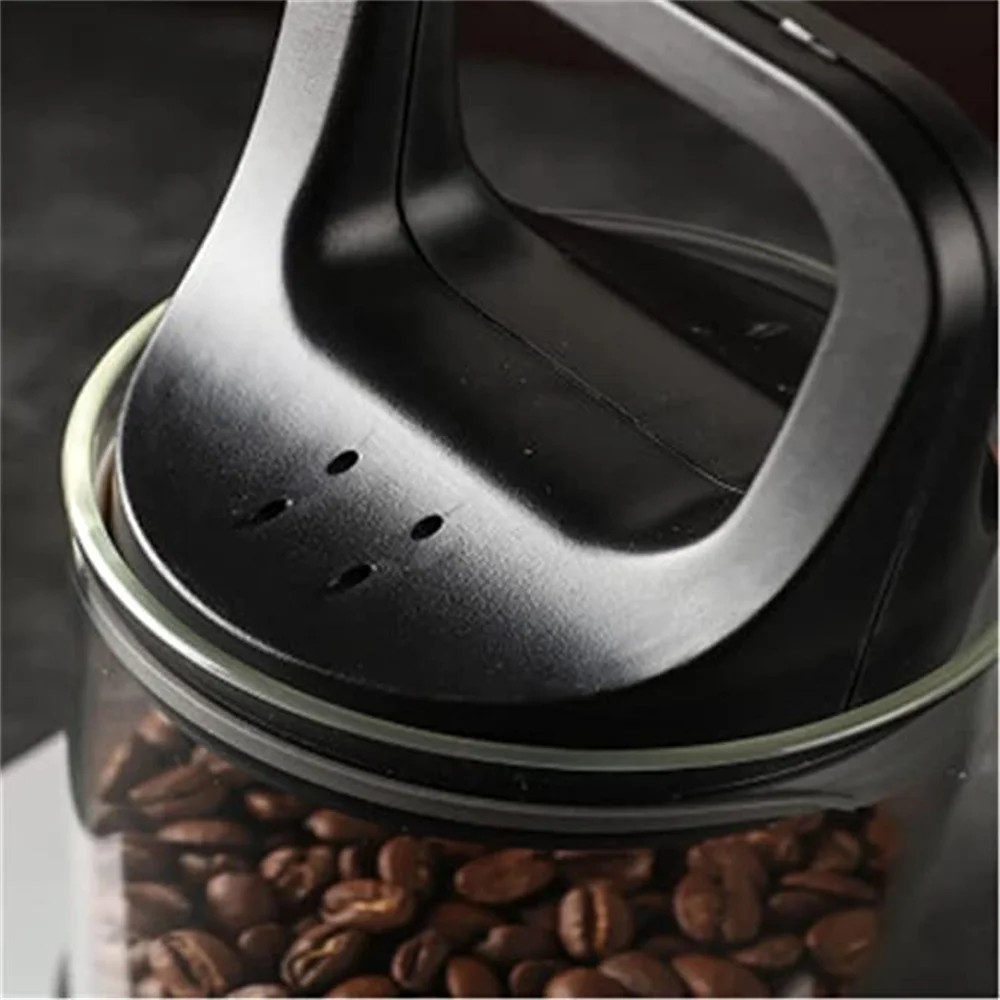 Clear Container Coffee Cans Vented and Vacuum Sealed Beans Fresh Keeping Tank Mo