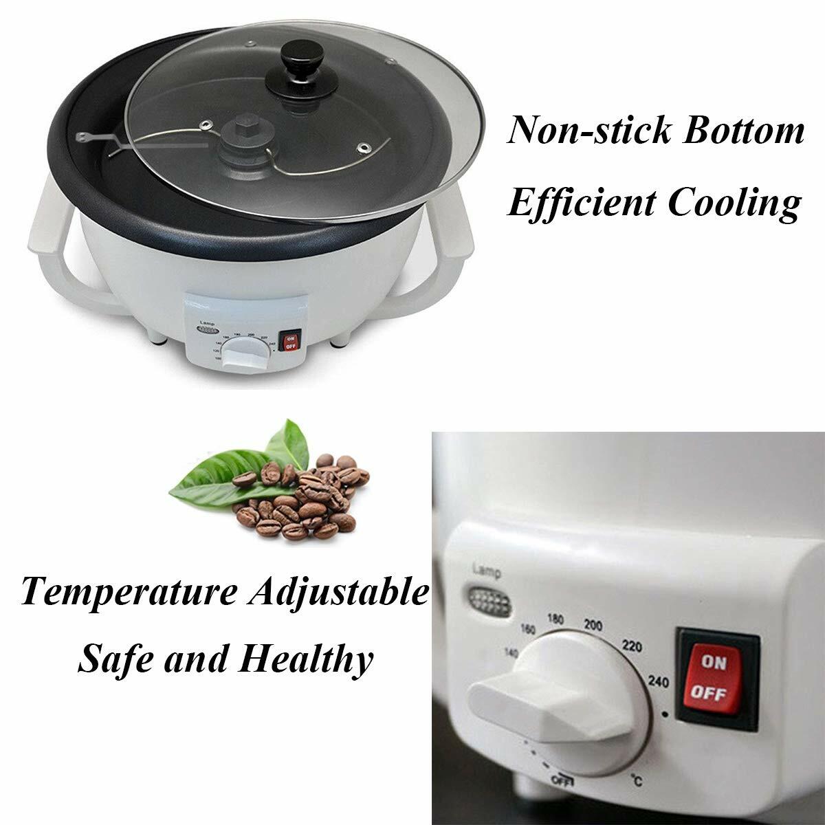 750g Home Electric Coffee Bean Roasting Baking Machine 110V Coffee Roaster New