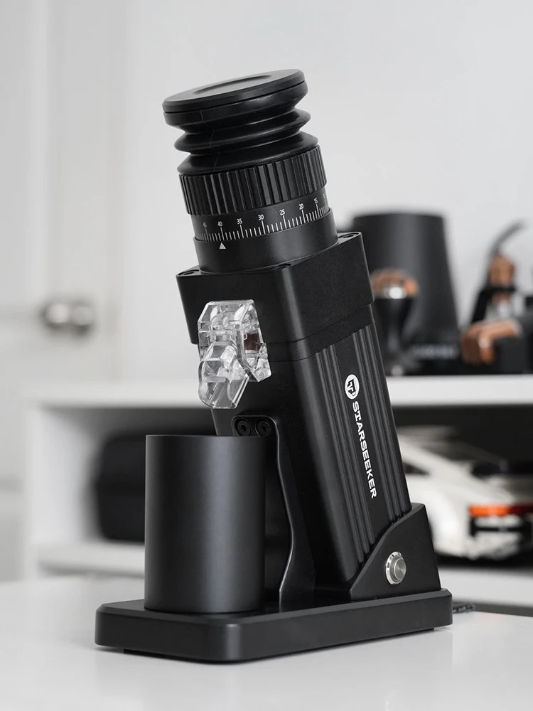 STARSEEKER E55Pro Coffee Grinder 55mm Titanium Burr Stepless Espresso Grinder