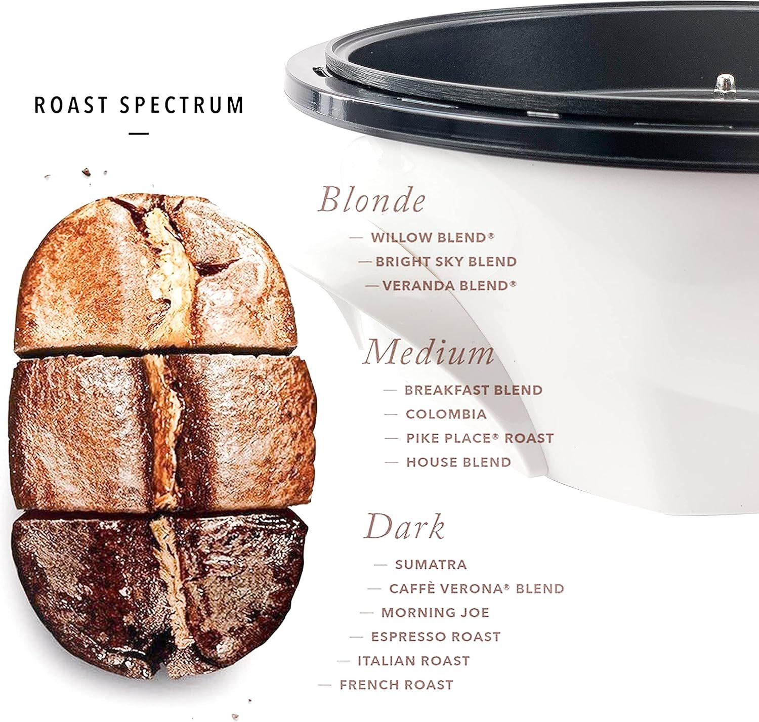 500G Electric Coffee Bean Roaster with Timer, Non-Stick, 110V, 0-240℃