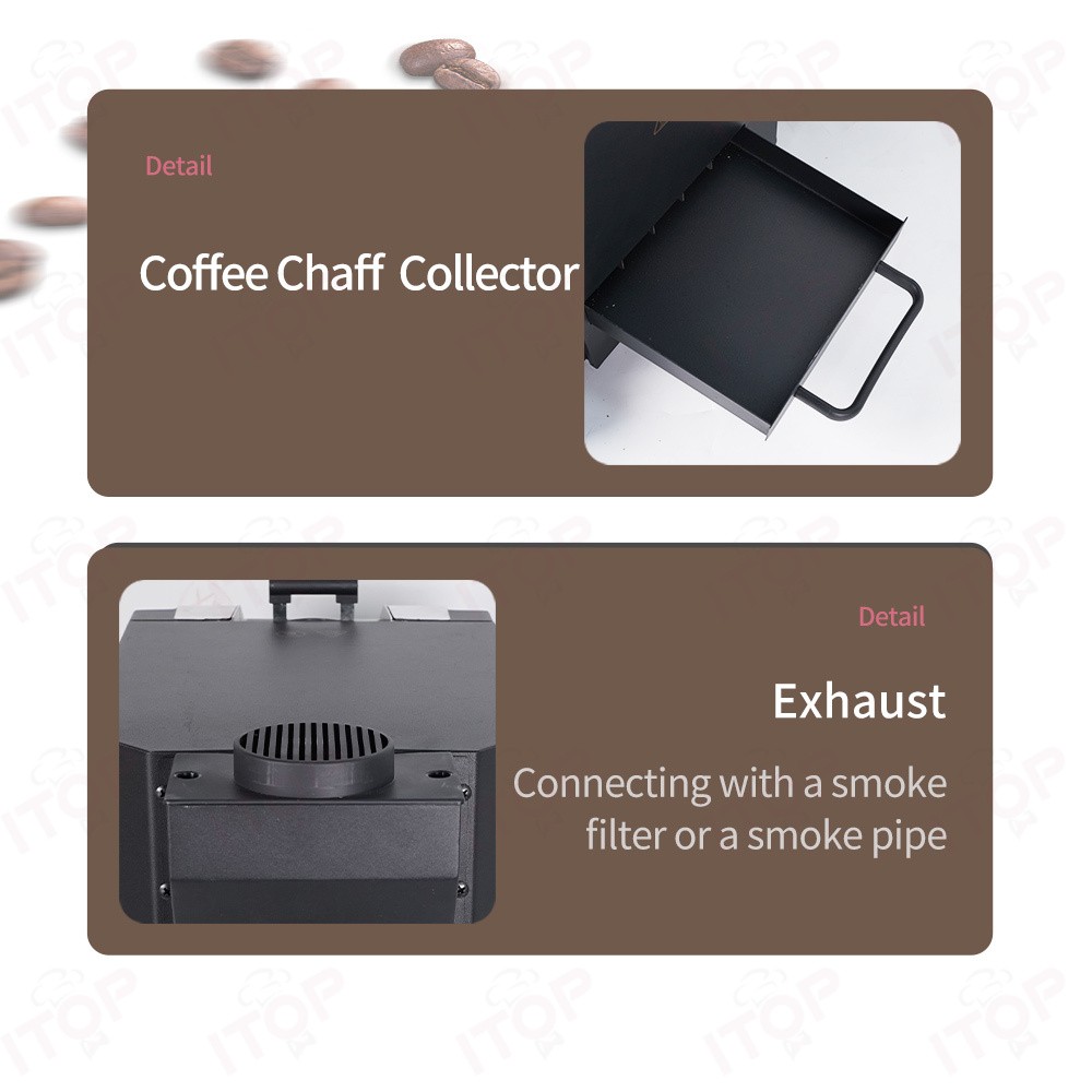 ITOP Espresso Bean Roaster Dual System Roasting Control with Connection Artisan
