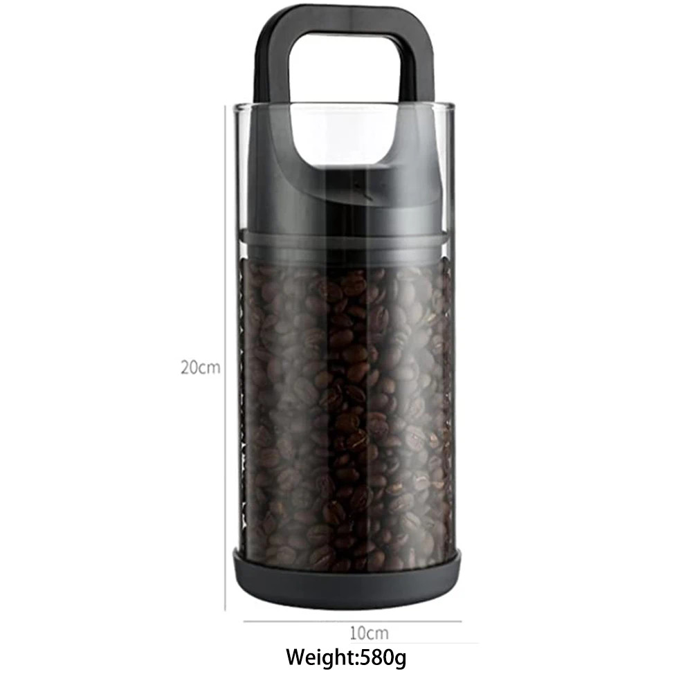 Clear Container Coffee Cans Vented and Vacuum Sealed Beans Fresh Keeping Tank Mo