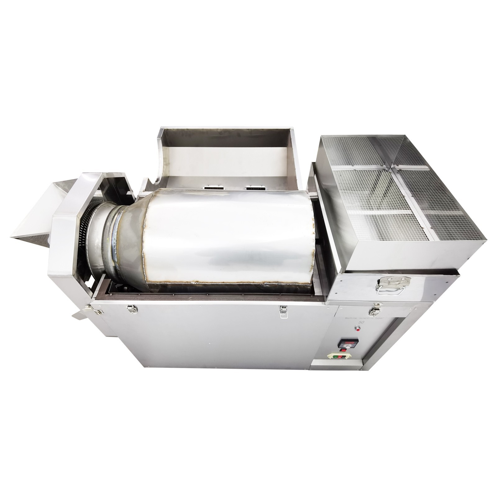 Roller Type Electric Stainless Coffee Roaster Nuts Bean Roasting Machine 220V