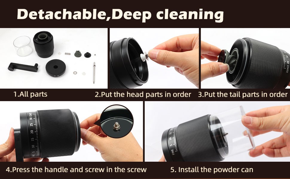 Manual Coffee Grinder with Ceric Burr, 40g acity,35 Adjustable