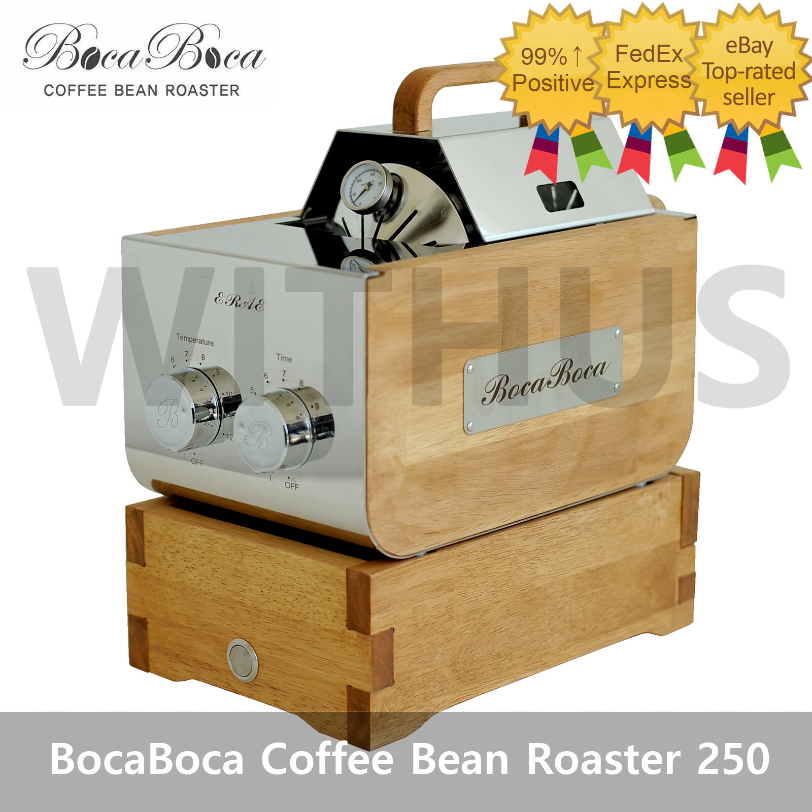 BocaBoca Coffee Bean Roaster 250 Roasting Machine Nuts Barista Home 110V / 220V