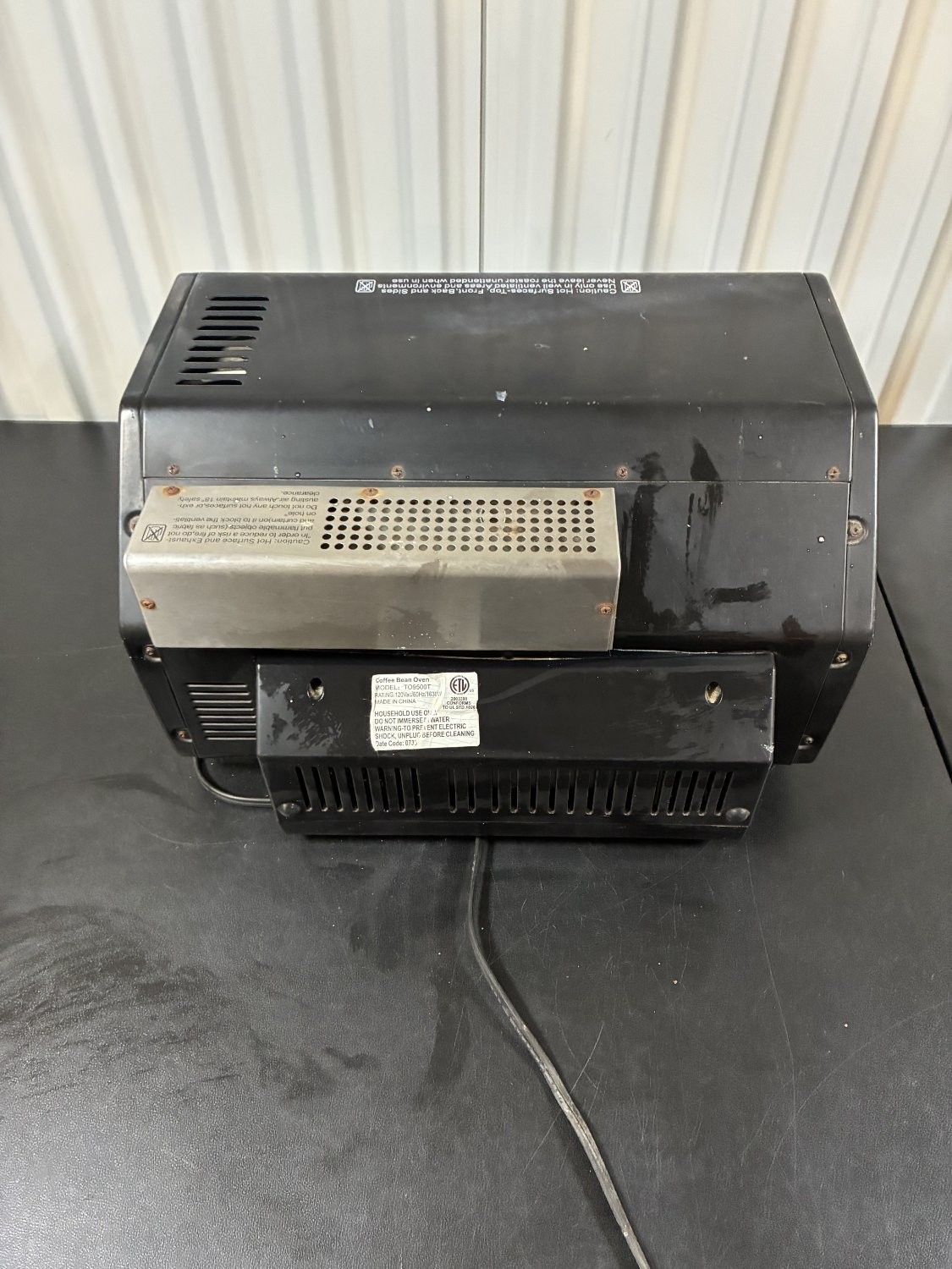 Behmor 1600 TO9500T Coffee Bean Oven Roaster Drum Tray 120V 1630W Tested