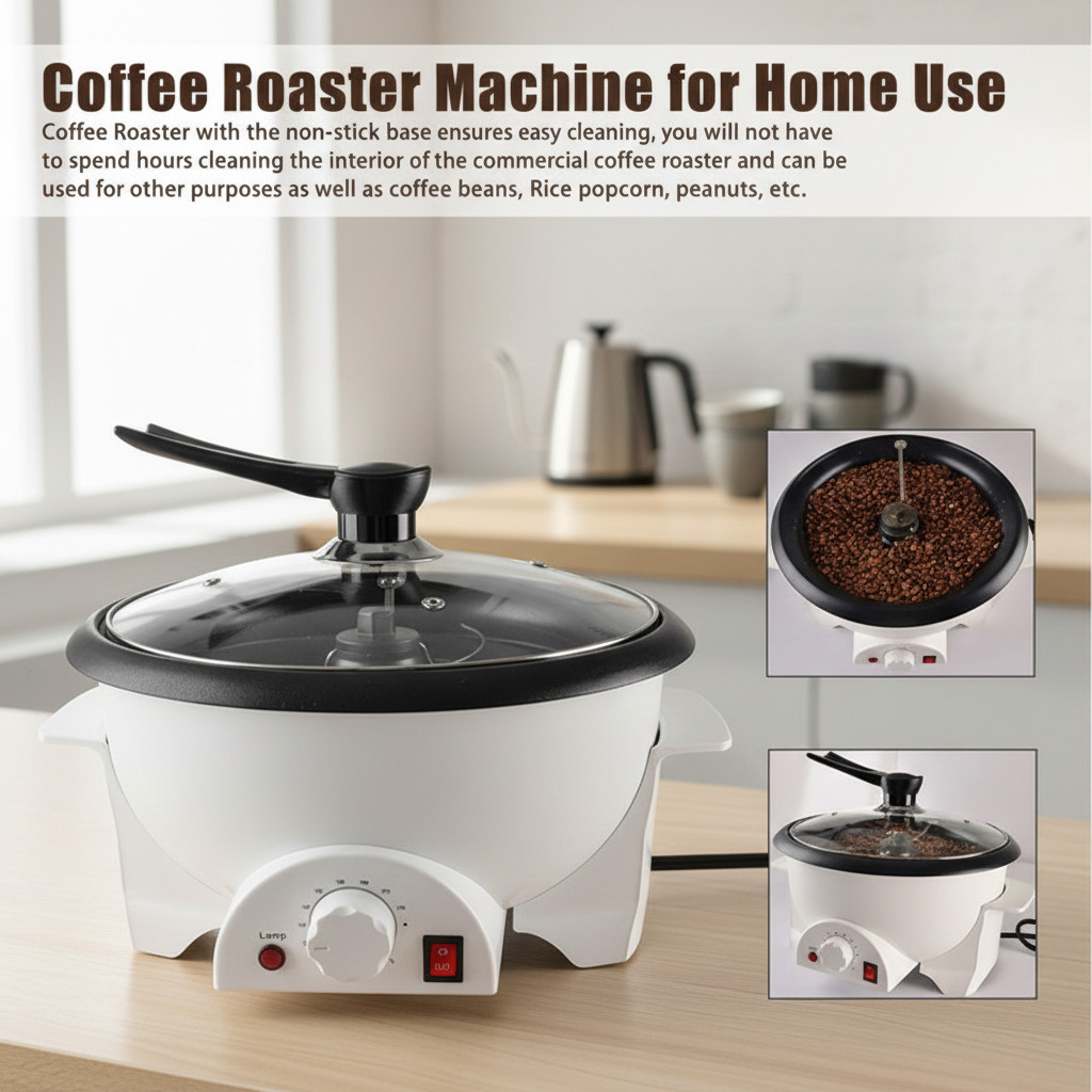 750G Electric Coffee Bean Roaster Machine Household Coffee Baker Roaste Upgraded